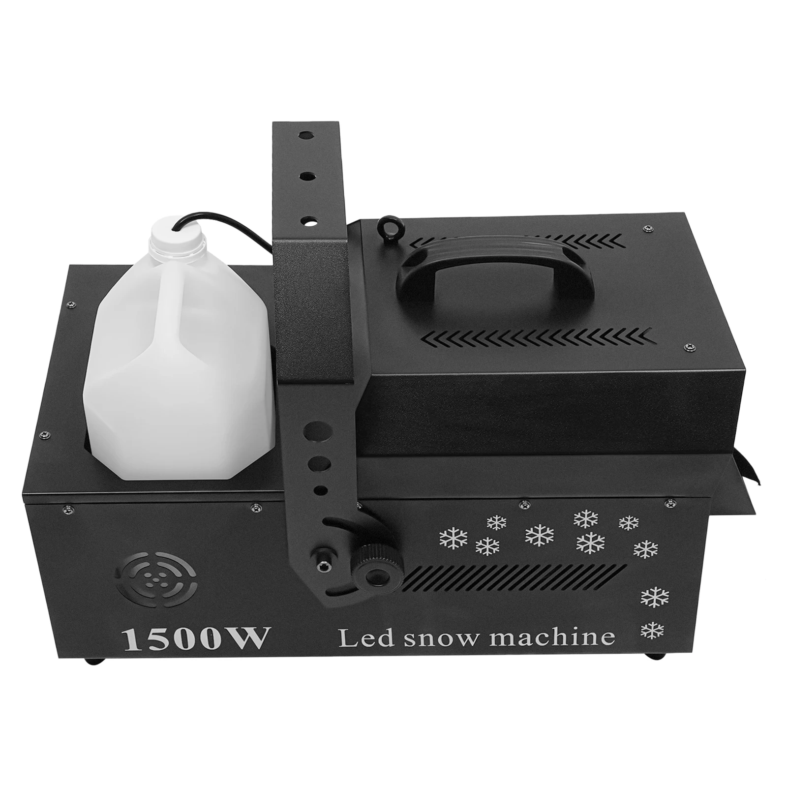1500W 3-in-1 LED Remote Control DMX Snowflake Machine with 12 RGB LED Lights with Connection Cable for Live Concerts, Theaters
1500W 3-in-1 LED Remote Control DMX Snowflake Machine with 12 RGB LED Lights with Connection Cable for Live Concerts, Theaters