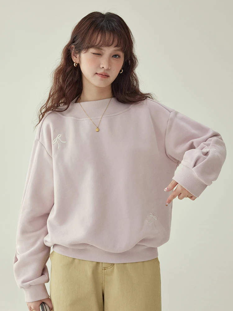 AMUU Original Knot Embroidered Fce Sweatirt Women's Early Spring New Design Loose Fit Long Sve Crew Ne
AMUU Original Knot Embroidered Fce Sweatirt Women's Early Spring New Design Loose Fit Long Sve Crew Ne
