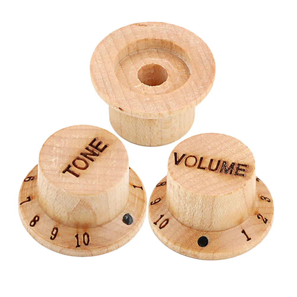 Guitar Knob Bass Volume Wood for Accessories Useful Knobs Potentiometer Caps Parts Guitars
Guitar Knob Bass Volume Wood for Accessories Useful Knobs Potentiometer Caps Parts Guitars