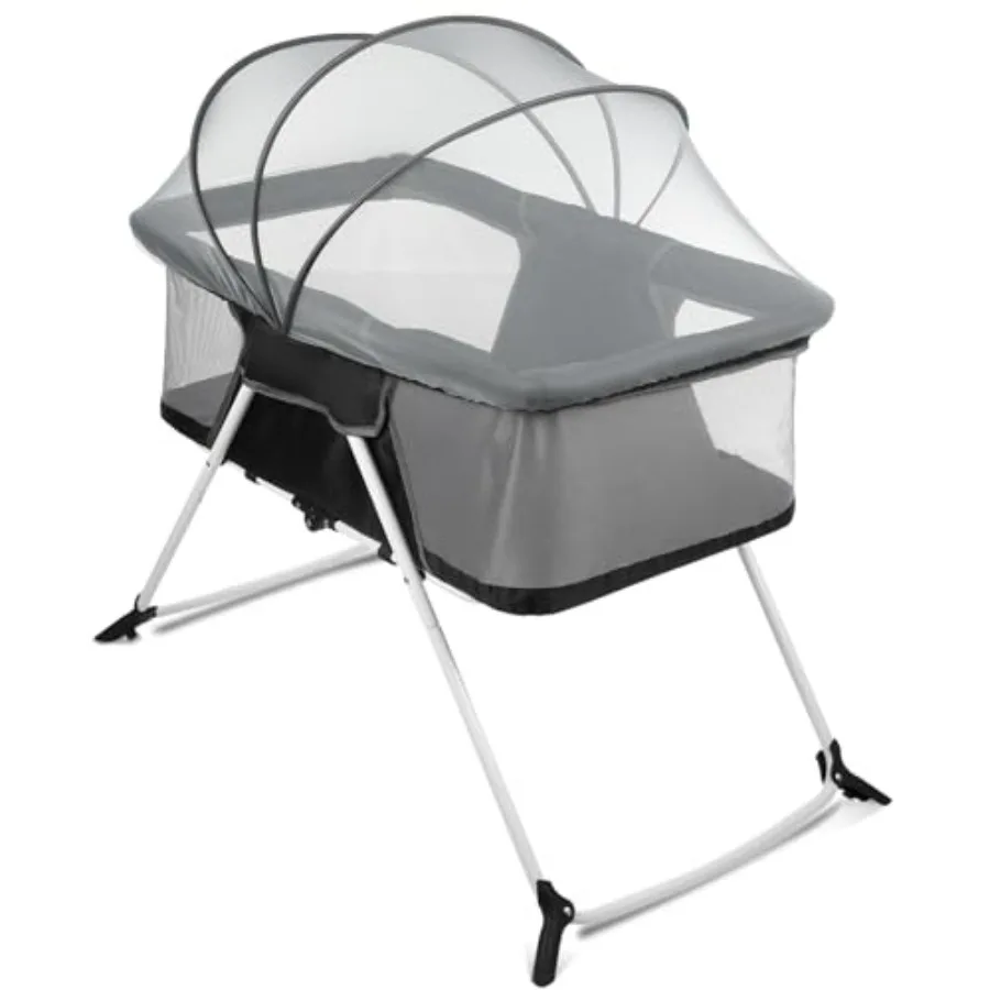 Portable Baby Bassinet - Foldable Bedside Bassinet Lightwght Playpen with Mosquito Net 42.5 x 40.2 x 20.8 inches Black
Portable Baby Bassinet - Foldable Bedside Bassinet Lightwght Playpen with Mosquito Net 42.5 x 40.2 x 20.8 inches Black