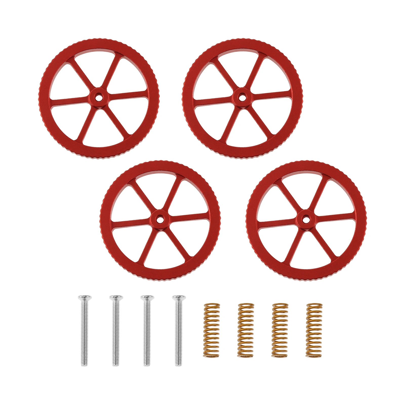 4kits Replacement 3D Printer Leveling Nut Aluminum Hand Twist Leveling Nut with Compression Spring fit for CR10 Ender FDM Series
4kits Replacement 3D Printer Leveling Nut Aluminum Hand Twist Leveling Nut with Compression Spring fit for CR10 Ender FDM Series