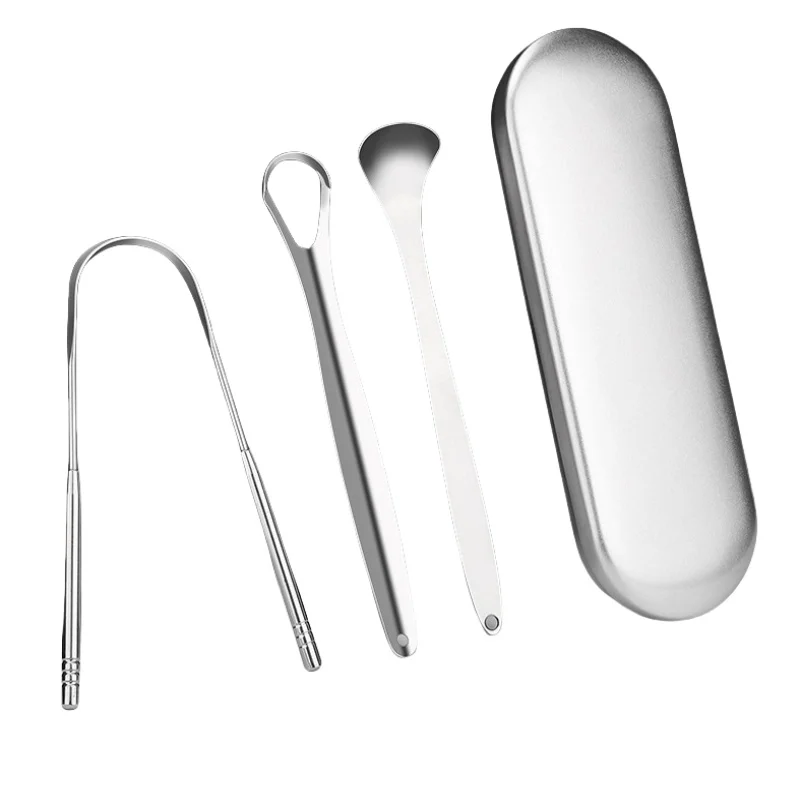 3 Pcs/Box Stainless Steel Tongue Scraper Metal Tongue Cleaner Reusable & Eco-friendly Tongue Brush Fresh Breath With Travel Case
3 Pcs/Box Stainless Steel Tongue Scraper Metal Tongue Cleaner Reusable & Eco-friendly Tongue Brush Fresh Breath With Travel Case