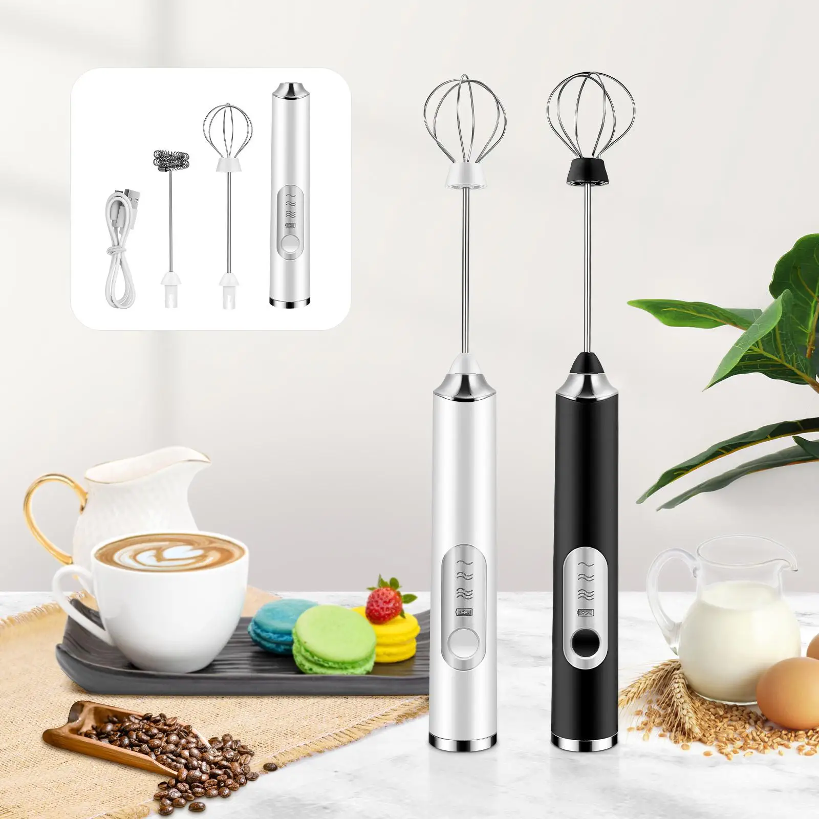 Electric Milk Frother Coffee Egg Beater Mixer Beaters Hand Cooking Handheld Automatic Heater
Electric Milk Frother Coffee Egg Beater Mixer Beaters Hand Cooking Handheld Automatic Heater