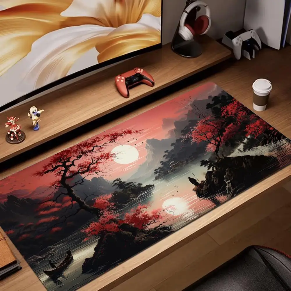 Ukiyo-e landscape illustrations Mouse Pad rubber anti-slip Desk Mat gamer pc accessories Gaming mat keypad expansion mousepad
Ukiyo-e landscape illustrations Mouse Pad rubber anti-slip Desk Mat gamer pc accessories Gaming mat keypad expansion mousepad
