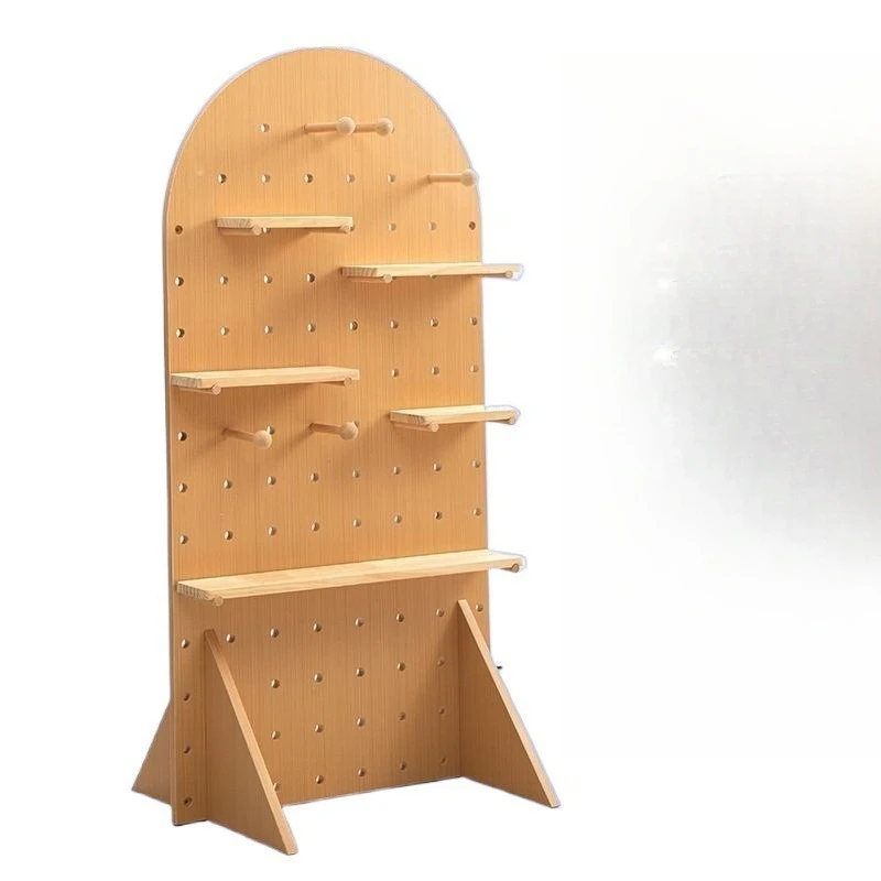 Floor-to-ceiling solid wood hole board, shelf, vertical arch, living room storage
Floor-to-ceiling solid wood hole board, shelf, vertical arch, living room storage