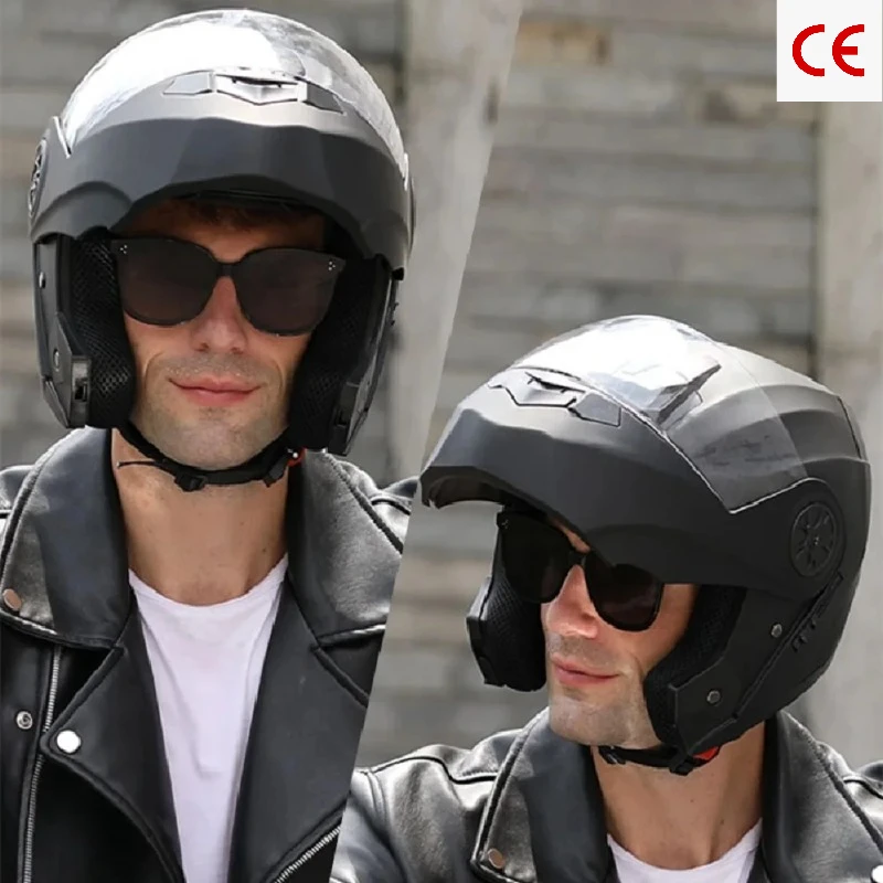 New Arrival Modular Flip Up Helmet ABS Dual Lens DOT Approved Men Women Motorcycle Scooter Racing Riding Safety Protective Gear
New Arrival Modular Flip Up Helmet ABS Dual Lens DOT Approved Men Women Motorcycle Scooter Racing Riding Safety Protective Gear