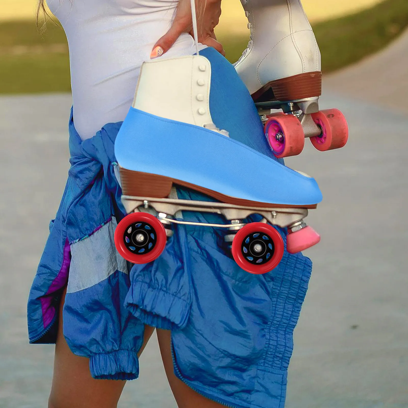 1Pair Roller Skate Shoe Covers Elastic Boot Cover Scratch Resistant Protection Sleeve for Roller Skates Indoor Outdoor Size
1Pair Roller Skate Shoe Covers Elastic Boot Cover Scratch Resistant Protection Sleeve for Roller Skates Indoor Outdoor Size