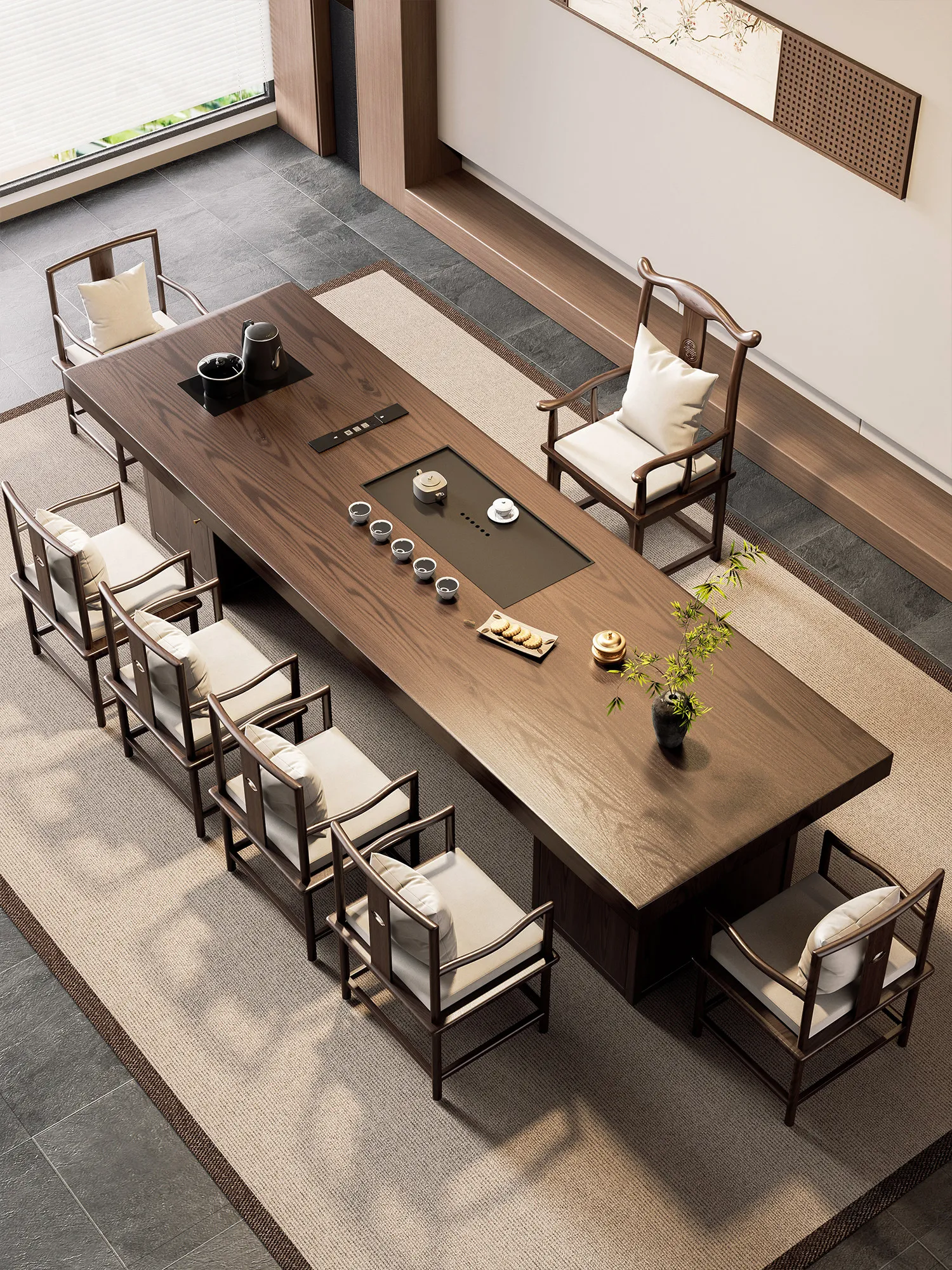 Factory Direct 2026 Top RatedSong Dynasty aesthetic solid wood large board tea table desk integrated dual-purpose new Chinese Ze
Factory Direct 2026 Top RatedSong Dynasty aesthetic solid wood large board tea table desk integrated dual-purpose new Chinese Ze