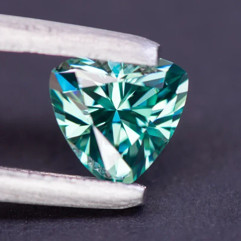 NEW Moissanite Stone Trillyon Cut Natural Emerald Green Color DIY Advanced Charms Jewelry Rings Earrings Making with Certificate
NEW Moissanite Stone Trillyon Cut Natural Emerald Green Color DIY Advanced Charms Jewelry Rings Earrings Making with Certificate