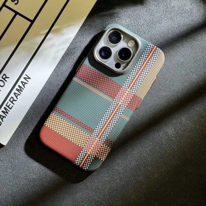 Kevlar Phone Case for iPhone 17 16 Pro Max 15 Plus Carbon Magnetic Slim Wireless Charging Phone Cover for iPhone 13 14 12 Case
Kevlar Phone Case for iPhone 17 16 Pro Max 15 Plus Carbon Magnetic Slim Wireless Charging Phone Cover for iPhone 13 14 12 Case