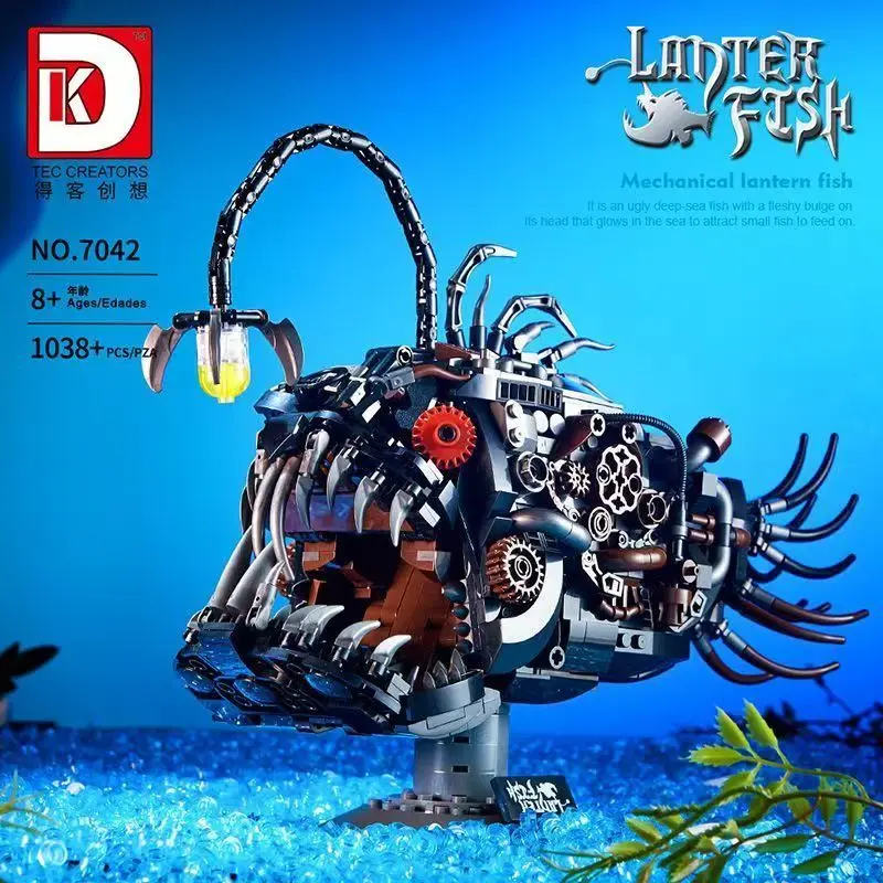 1038Pcs MOC Mechanical Lantern Fish Building Blocks for Children, In Stock, MOC Assembling Model Bricks Toys,Kid Christmas Gift
1038Pcs MOC Mechanical Lantern Fish Building Blocks for Children, In Stock, MOC Assembling Model Bricks Toys,Kid Christmas Gift