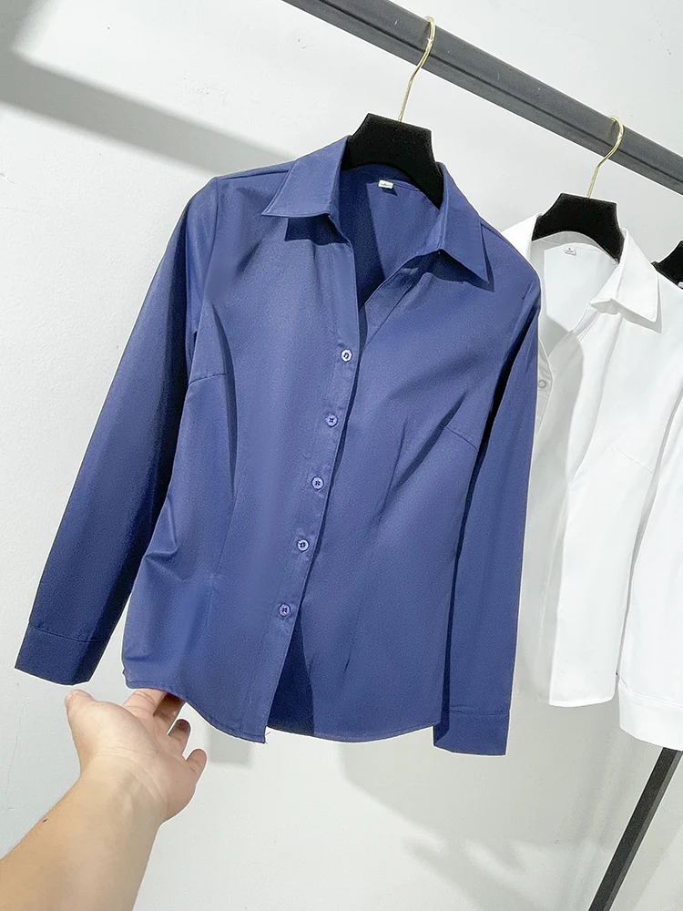 Solid women shirt buttons up single breasted elegant office lady work wear fashion top woman blouses wholesale Clothes 2022
Solid women shirt buttons up single breasted elegant office lady work wear fashion top woman blouses wholesale Clothes 2022