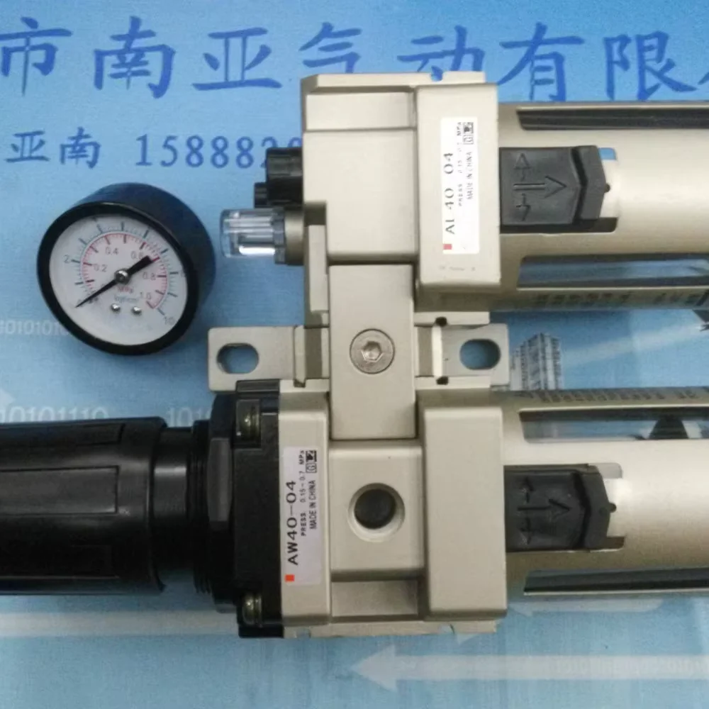 Pneumatic components Triple ER Lian Gas source With pressure gauge AC40A-04G
Pneumatic components Triple ER Lian Gas source With pressure gauge AC40A-04G