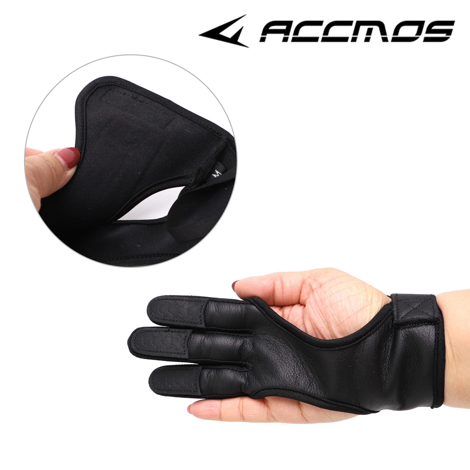 ACCMOS Archery 3Fingers Gloves Genuine Leather for Recurve Bow Shooting Hunting
ACCMOS Archery 3Fingers Gloves Genuine Leather for Recurve Bow Shooting Hunting