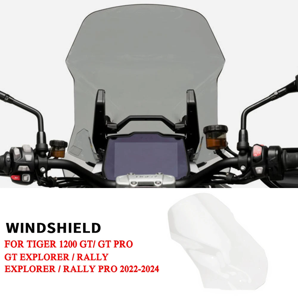 New Motorcycle Windscreen Windshield Covers For Tiger1200 GT Pro Tiger 1200 GT/GT Explorer/Rally Pro/Rally Explorer 2022-2024
New Motorcycle Windscreen Windshield Covers For Tiger1200 GT Pro Tiger 1200 GT/GT Explorer/Rally Pro/Rally Explorer 2022-2024