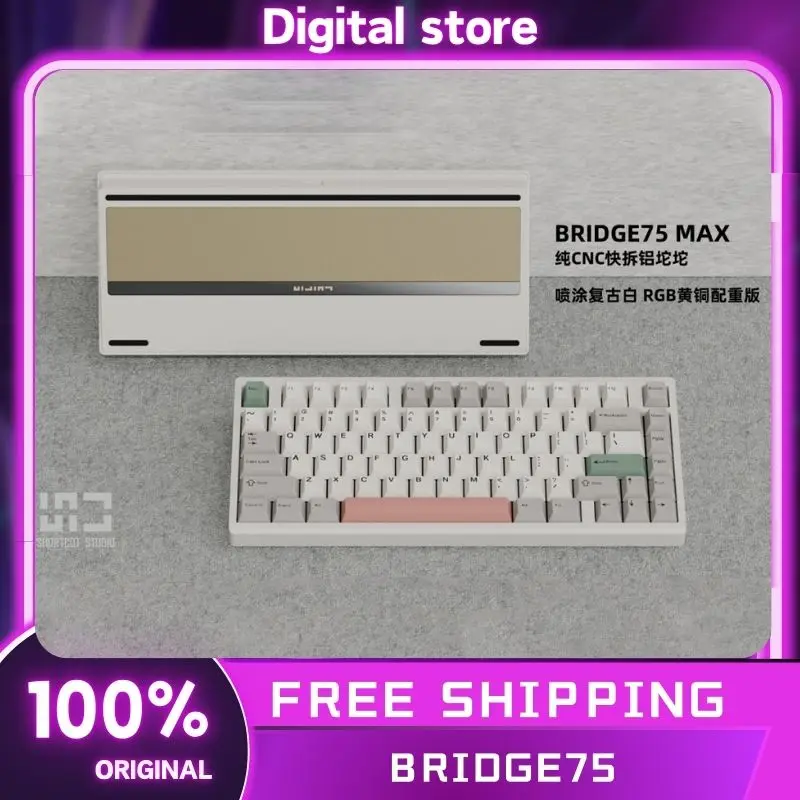 ShortCut Studio Bridge75 Механическая клавиатура Беспроводная Bluetooth-клавиатура 3 режима RGB Пользовательская алюминиевая игровая клавиатура с длительным сроком службы
ShortCut Studio Bridge75 Механическая клавиатура Беспроводная Bluetooth-клавиатура 3 режима RGB Пользовательская алюминиевая игровая клавиатура с длительным сроком службы