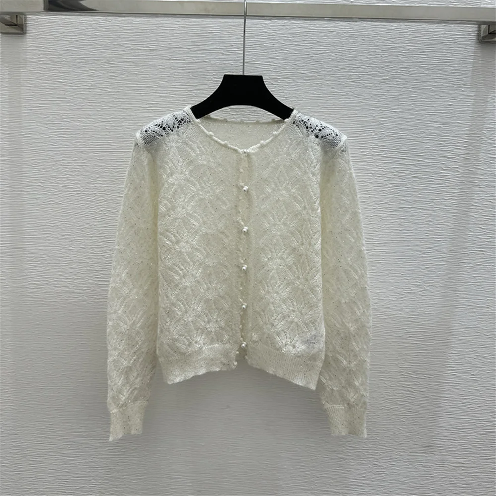 Women's Spring/Summer Blended Open-Knit Cardigan Crew Neck Casual Long Sleeve
Women's Spring/Summer Blended Open-Knit Cardigan Crew Neck Casual Long Sleeve