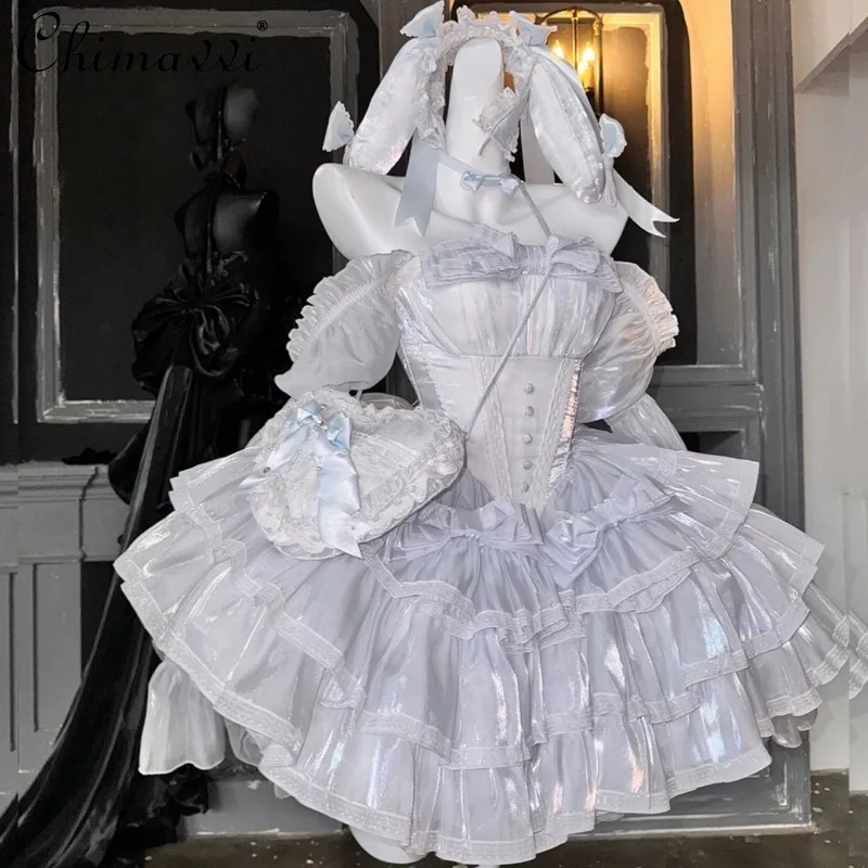 Новое платье Лолита 2026: Нежное и милое, с бантом, завышенной талией, в стиле «рыбья кость», для вечеринок, в стиле принцессы, для женщин
Новое платье Лолита 2026: Нежное и милое, с бантом, завышенной талией, в стиле «рыбья кость», для вечеринок, в стиле принцессы, для женщин