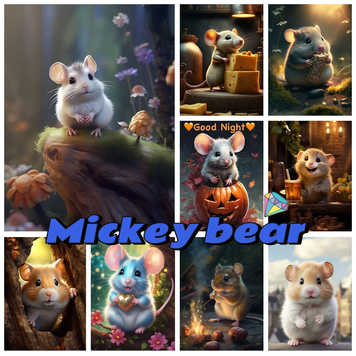 Cartoon Hamster Diamond Painting Kit Cute Pets Animals Diy Diamond Embroidery Cross Stitch Child Handmade Gift Home Wall Decor 
Cartoon Hamster Diamond Painting Kit Cute Pets Animals Diy Diamond Embroidery Cross Stitch Child Handmade Gift Home Wall Decor