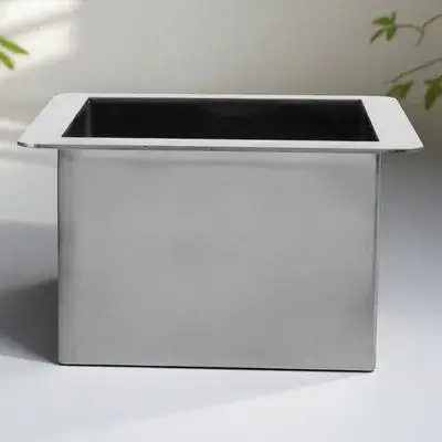 Stainless Steel Garbage Trough Kitchen Countertop Grommets Square Trash Drop-in Chute Metal Waste Bin Easy Clean
Stainless Steel Garbage Trough Kitchen Countertop Grommets Square Trash Drop-in Chute Metal Waste Bin Easy Clean