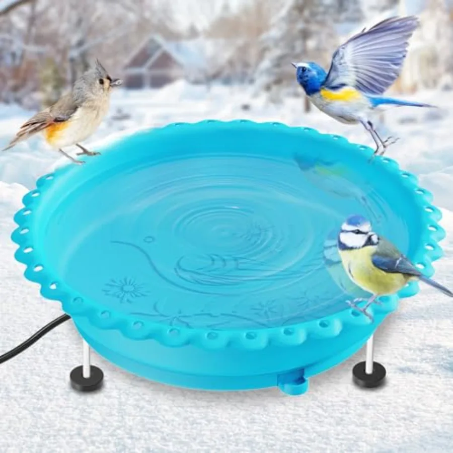 Heated Bird Bath for Outside Winter, 100W Thermostatically Controlled Heated Birdbath with Metal Extension Screws Water Heated
Heated Bird Bath for Outside Winter, 100W Thermostatically Controlled Heated Birdbath with Metal Extension Screws Water Heated