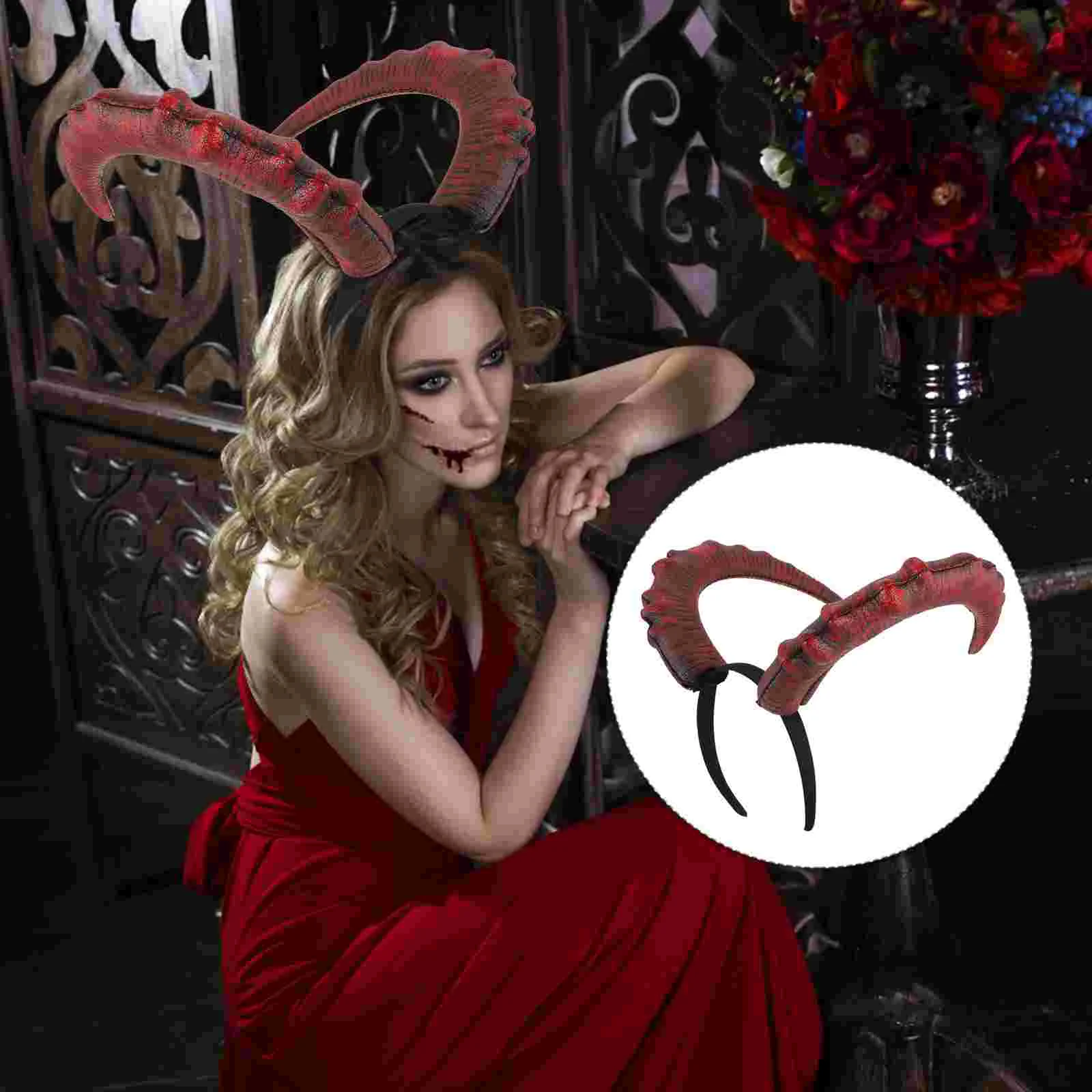 Halloween Costumes Headband Devil's Horn Hairbands Creative Headdress Horns 28x13cm Hoop Carnival Prop Women's
Halloween Costumes Headband Devil's Horn Hairbands Creative Headdress Horns 28x13cm Hoop Carnival Prop Women's
