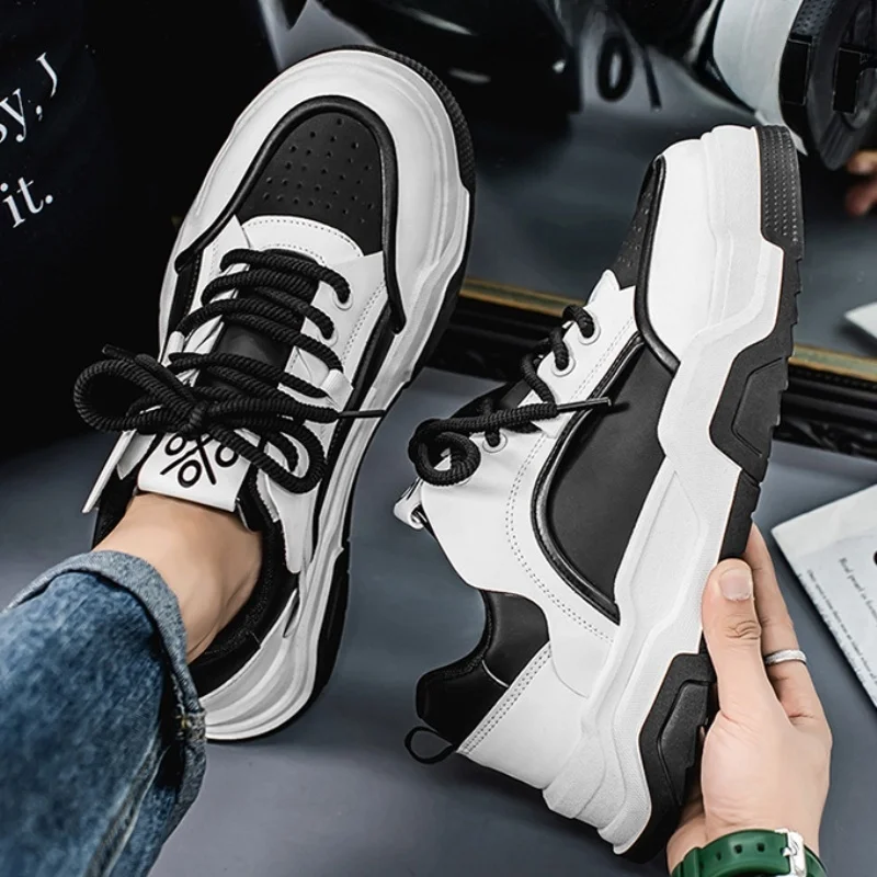 Men's Casual Shoes Spring 2025 New Style Teenage Panda Heightening White Shoes Korean Version round Toe Breathable Footwear
Men's Casual Shoes Spring 2025 New Style Teenage Panda Heightening White Shoes Korean Version round Toe Breathable Footwear