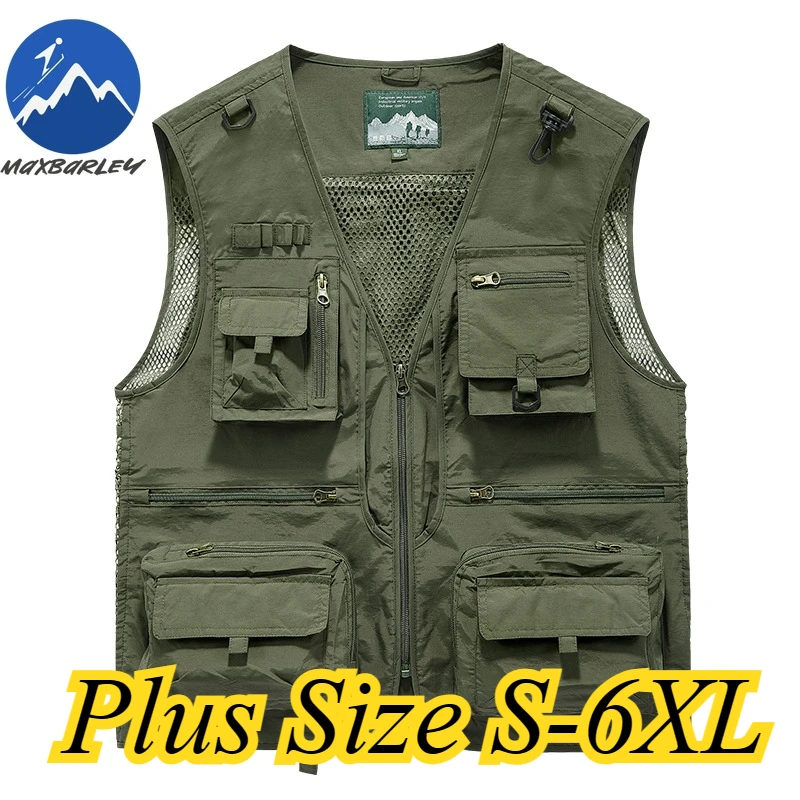 Loose Mens Vest Outdoor Fishing Mesh Breathable Sleeveless Coats Men Spring Autumn V Neck Design Lightweight Men Waistcoat
Loose Mens Vest Outdoor Fishing Mesh Breathable Sleeveless Coats Men Spring Autumn V Neck Design Lightweight Men Waistcoat