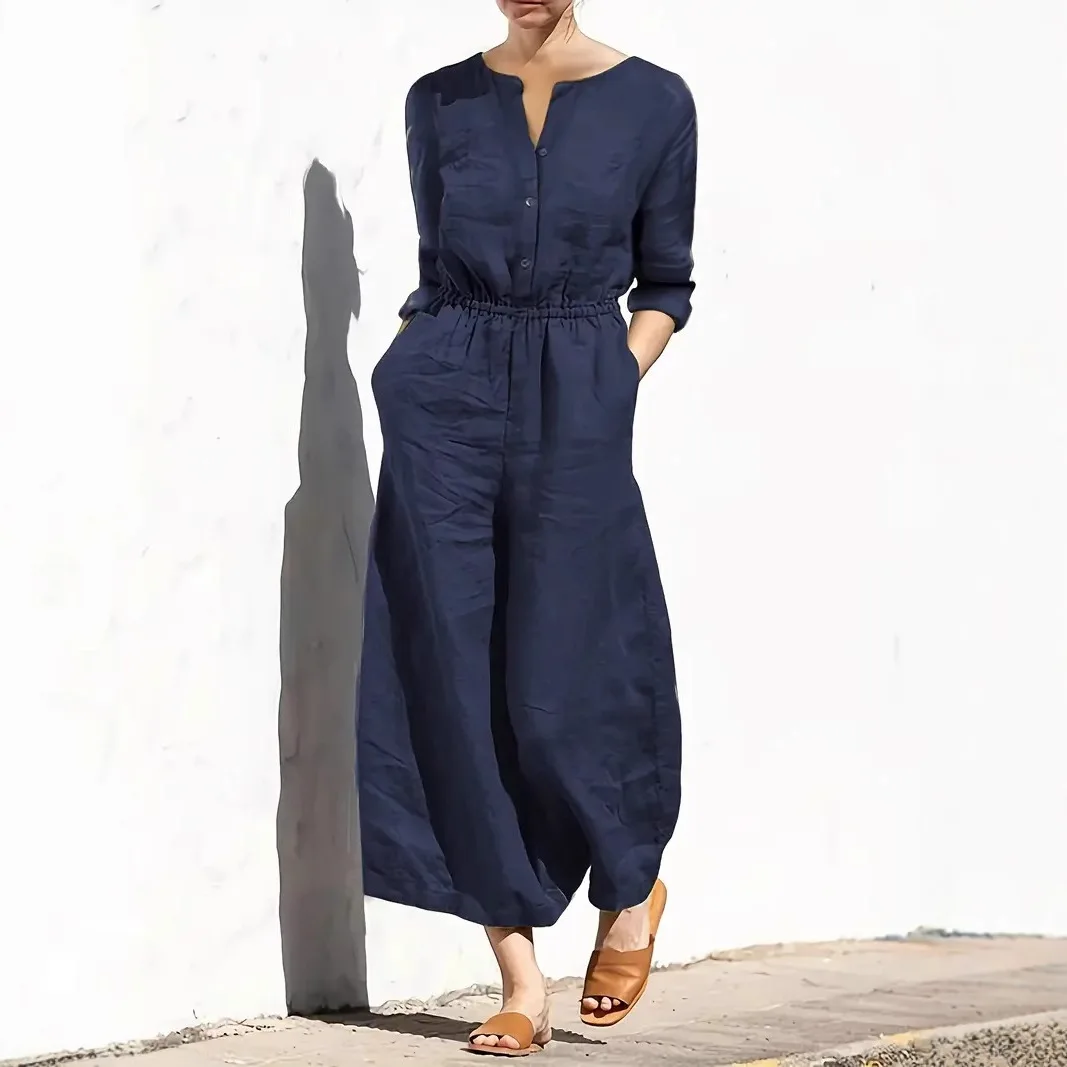 Women's Solid Color High Waist Sleeveless Trousers Fashion Casual Loose Temperament Jumpsuit Cw34953
Women's Solid Color High Waist Sleeveless Trousers Fashion Casual Loose Temperament Jumpsuit Cw34953
