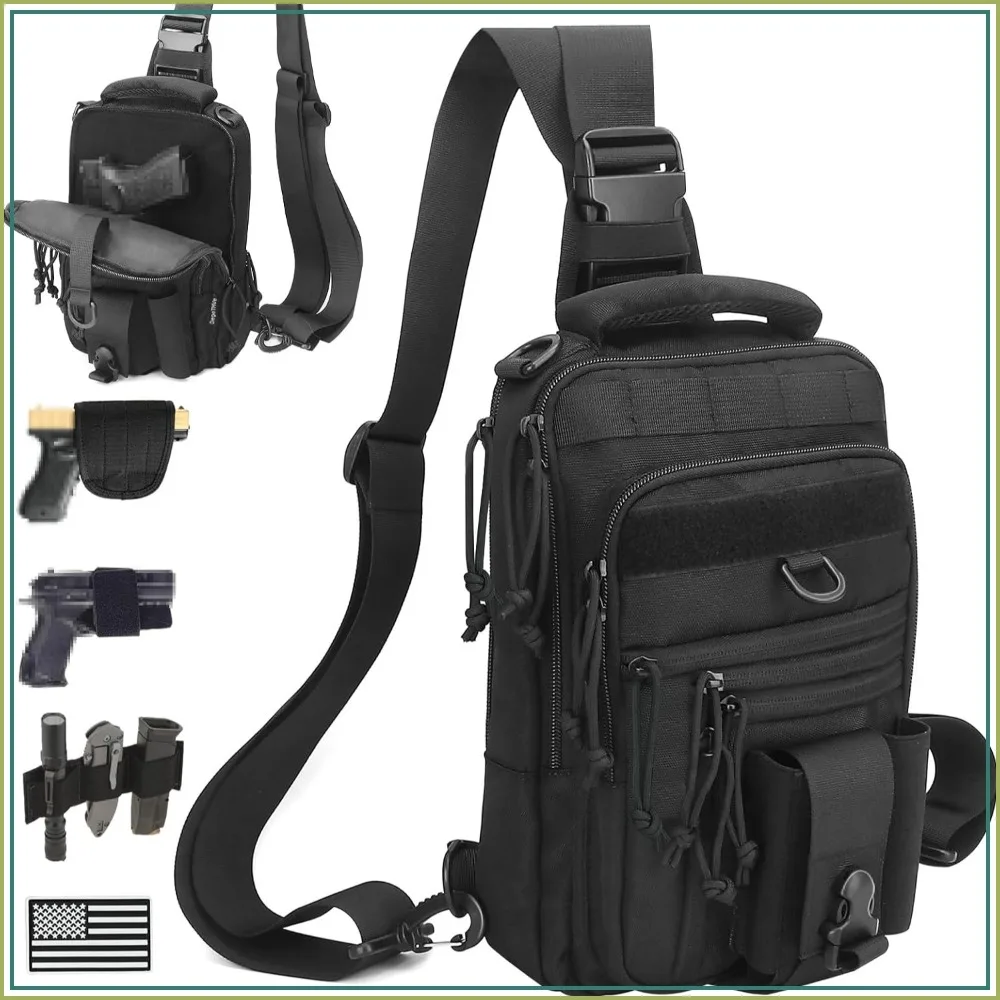 Dual Pistol Holster Chest Bag Concealed Carry Sling Crossbody Tactical Gun Convertible Backpack Shooting Hunting
Dual Pistol Holster Chest Bag Concealed Carry Sling Crossbody Tactical Gun Convertible Backpack Shooting Hunting