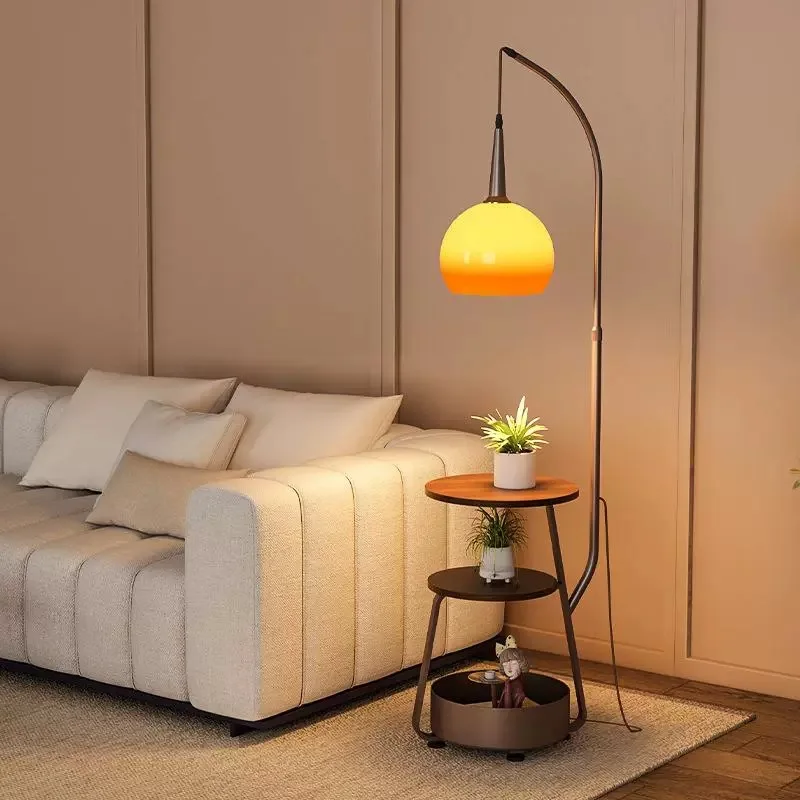 Nordic Style Living Room Floor Lamp with Integrated Storage Bedside Table with Colorful Glass Shade Sofa Side Headboard Lighting
Nordic Style Living Room Floor Lamp with Integrated Storage Bedside Table with Colorful Glass Shade Sofa Side Headboard Lighting
