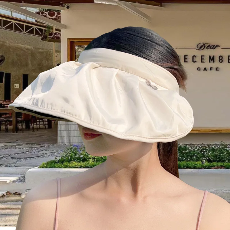 Sunscreen summer ultraviolet vinyl shell sunshade face shade empty top big brim foldable sun hat
Sunscreen summer ultraviolet vinyl shell sunshade face shade empty top big brim foldable sun hat