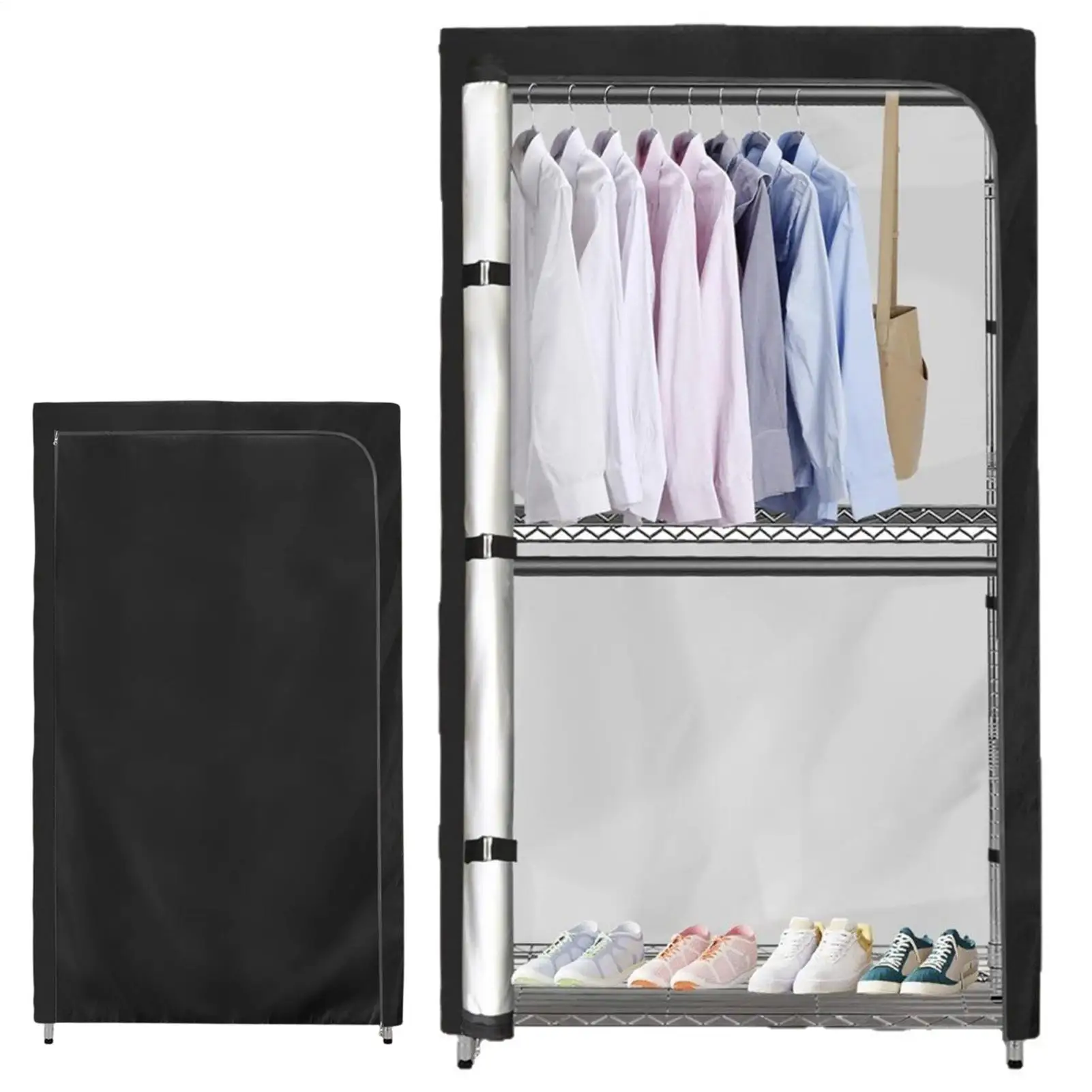 Oxford Cloth Garment Rack Cover Waterproof Storage Bag Wardrobe Protective Cover With Zipper Dustproof Closet Cover
Oxford Cloth Garment Rack Cover Waterproof Storage Bag Wardrobe Protective Cover With Zipper Dustproof Closet Cover