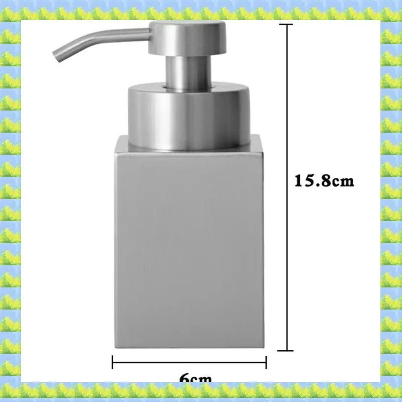 FZFZ 2X 304 Stainless Steel Soap Dispenser Shower Gel Dispenser Bottle Shampoo Foamer Foaming Bottle Lotion Bottle Silver
FZFZ 2X 304 Stainless Steel Soap Dispenser Shower Gel Dispenser Bottle Shampoo Foamer Foaming Bottle Lotion Bottle Silver
