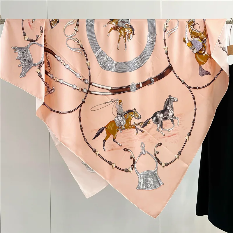 Silk Mulberry Scarf Large Shawls Luxury Designer Hand Rolled Bandanas Mother Lover Gift Summer Head Bag Accessories 135CM
Silk Mulberry Scarf Large Shawls Luxury Designer Hand Rolled Bandanas Mother Lover Gift Summer Head Bag Accessories 135CM