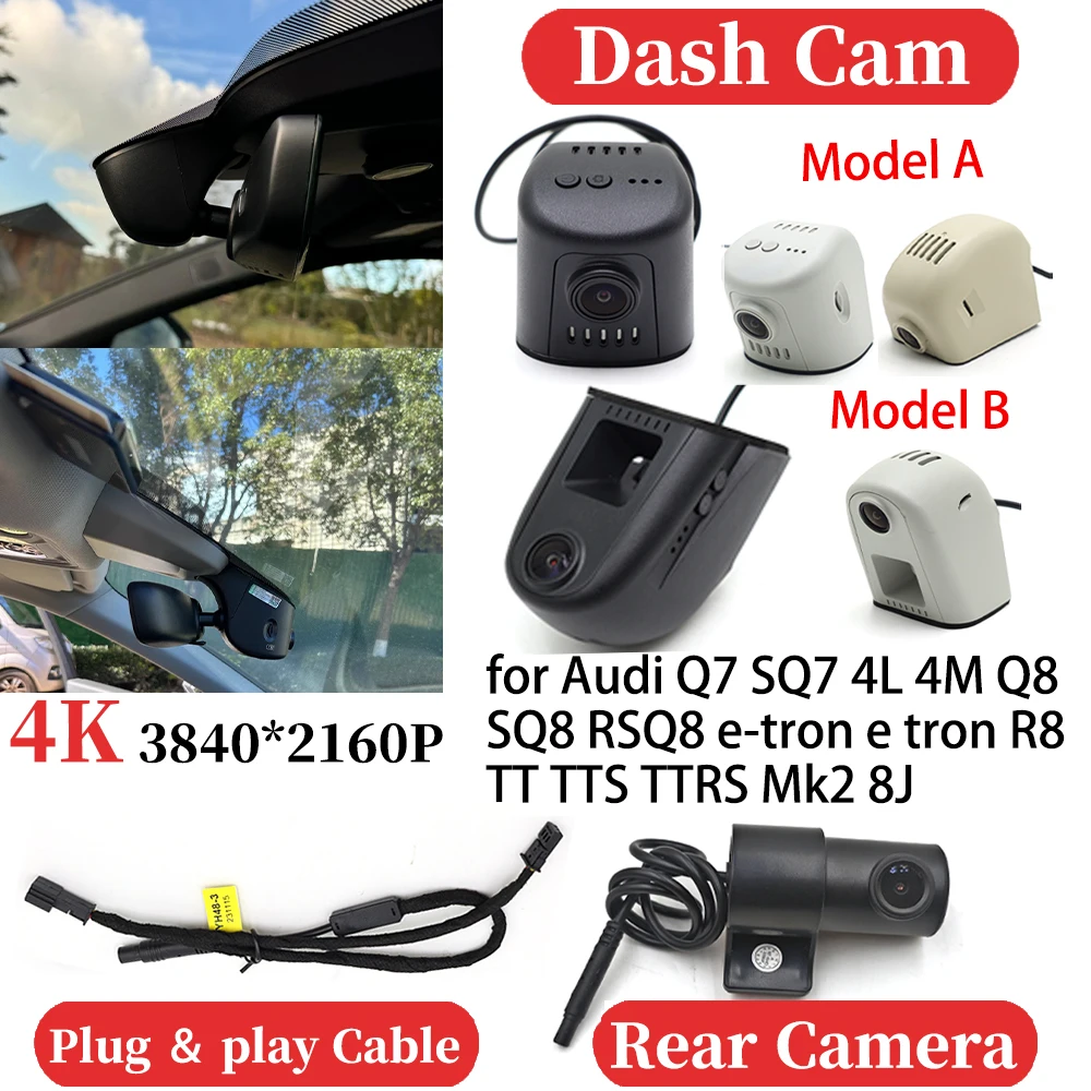 for Audi Q7 SQ7 4L 4M Q8 SQ8 RSQ8 e-tron e tron R8 TT TTS TTRS Mk2 8J UHD Car 4K Video Recorder DVR Dash Cam Camera Night Vision
for Audi Q7 SQ7 4L 4M Q8 SQ8 RSQ8 e-tron e tron R8 TT TTS TTRS Mk2 8J UHD Car 4K Video Recorder DVR Dash Cam Camera Night Vision