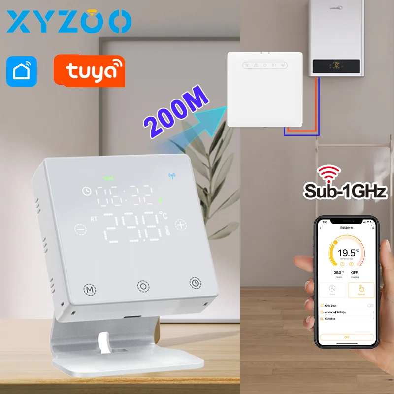Умный Wi-Fi термостат для газового котла RF беспроводной Tuya регулятор температуры и приемник голоса Alexa Google Home Alice
Умный Wi-Fi термостат для газового котла RF беспроводной Tuya регулятор температуры и приемник голоса Alexa Google Home Alice