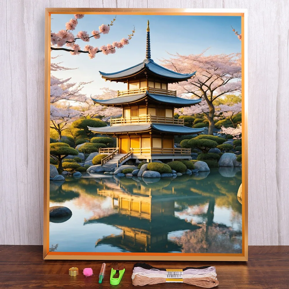 Scenery Tower Printed Cross-Stitch Patterns Embroidery DMC Threads Handicraft Handmade Needlework Craft Package Different Magic
Scenery Tower Printed Cross-Stitch Patterns Embroidery DMC Threads Handicraft Handmade Needlework Craft Package Different Magic
