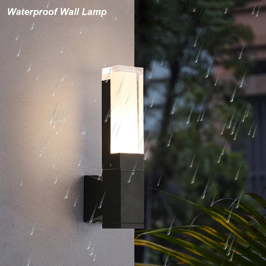 Outdoor Waterproof Wall Lamps Modern Simple Wall Lights Garden Porch Terrace Wall Lighting Corridor Balcony Wall Sconce
Outdoor Waterproof Wall Lamps Modern Simple Wall Lights Garden Porch Terrace Wall Lighting Corridor Balcony Wall Sconce