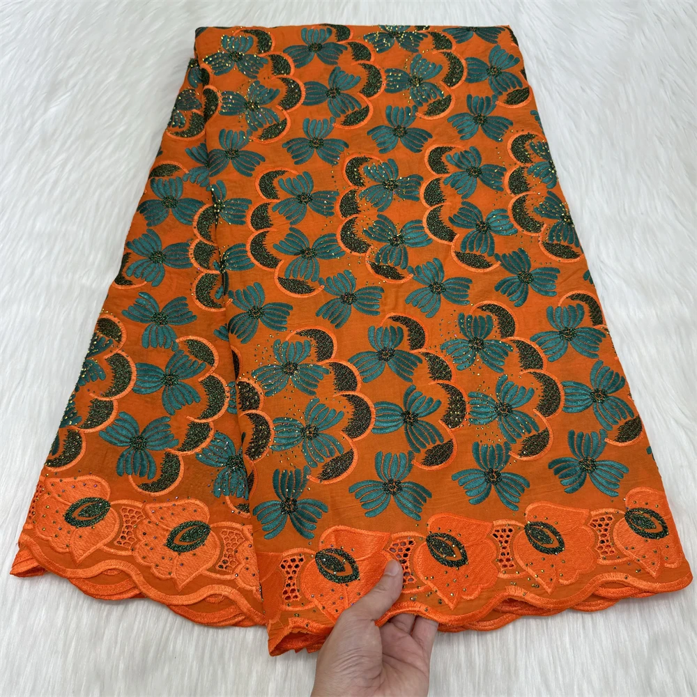 2024 New Orange Nigerian Stones 100% Cotton Lace Fabric African Swiss Voile Lace Fabric For Women Holiday Evening Party Dresses
2024 New Orange Nigerian Stones 100% Cotton Lace Fabric African Swiss Voile Lace Fabric For Women Holiday Evening Party Dresses