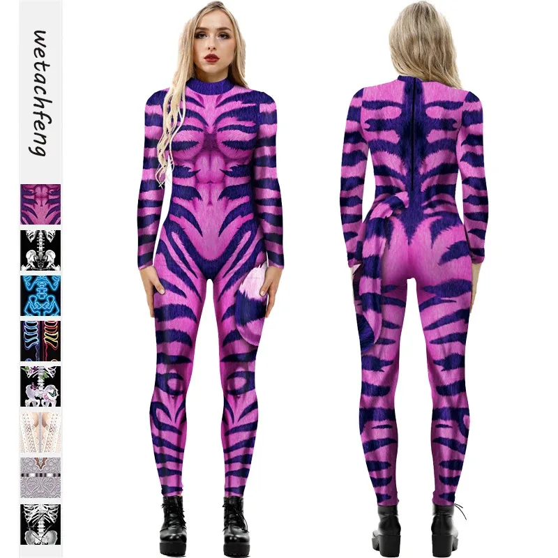 2025 New Cosplay 3D Tiger Animal Body Printed Halloween Cosplay Bodysuits Women Sexy Carnival Party Long Sleeve O Neck Jumpsuits
2025 New Cosplay 3D Tiger Animal Body Printed Halloween Cosplay Bodysuits Women Sexy Carnival Party Long Sleeve O Neck Jumpsuits