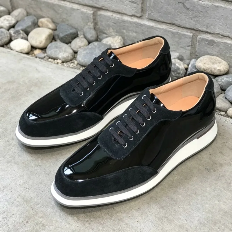 Designer Fashion Cowhide British Casual Leather Shoes Men's Oxfords Genuine Leather Thick Soled Patchwork Suede Male Shoes
Designer Fashion Cowhide British Casual Leather Shoes Men's Oxfords Genuine Leather Thick Soled Patchwork Suede Male Shoes