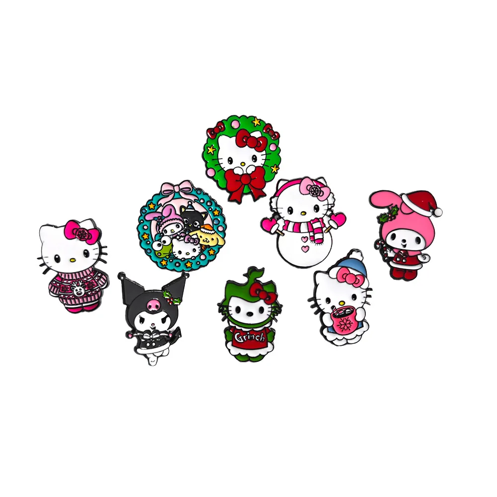 Christmas Sanrio Metal Brooch Hello Kitty Kuromi Melody Badge Cute Cartoon Accessory Decoration Y2k Fashion Toys Anime Cartoon
Christmas Sanrio Metal Brooch Hello Kitty Kuromi Melody Badge Cute Cartoon Accessory Decoration Y2k Fashion Toys Anime Cartoon