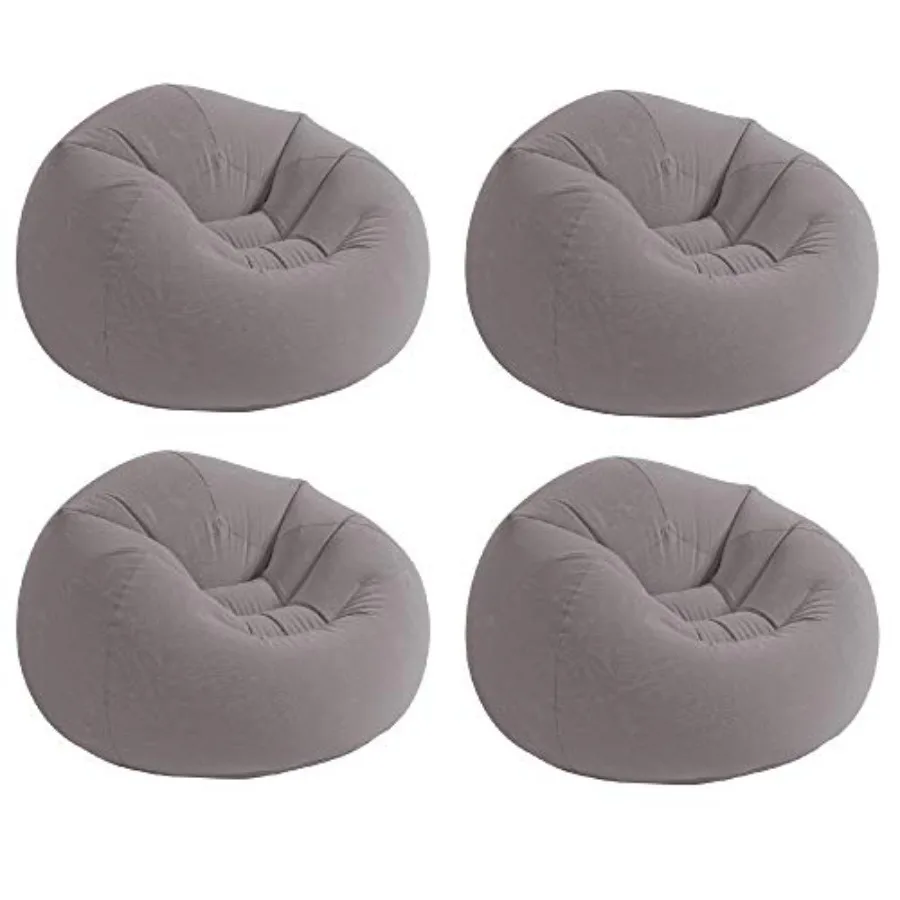 Lounge chair for indoor relaxation, corduroy fabric, gray, inflatable contoured design without beans 4 pack
Lounge chair for indoor relaxation, corduroy fabric, gray, inflatable contoured design without beans 4 pack