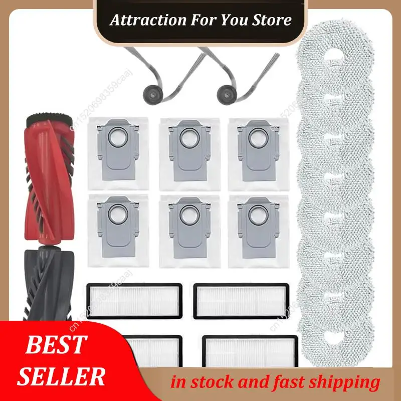 Hot Selling Accessories For Roborock Qrevo Curv /P20 Pro Vacuum Parts Main Roller Side Brush Hepa Filter Mop Cloth Dust Bag
Hot Selling Accessories For Roborock Qrevo Curv /P20 Pro Vacuum Parts Main Roller Side Brush Hepa Filter Mop Cloth Dust Bag