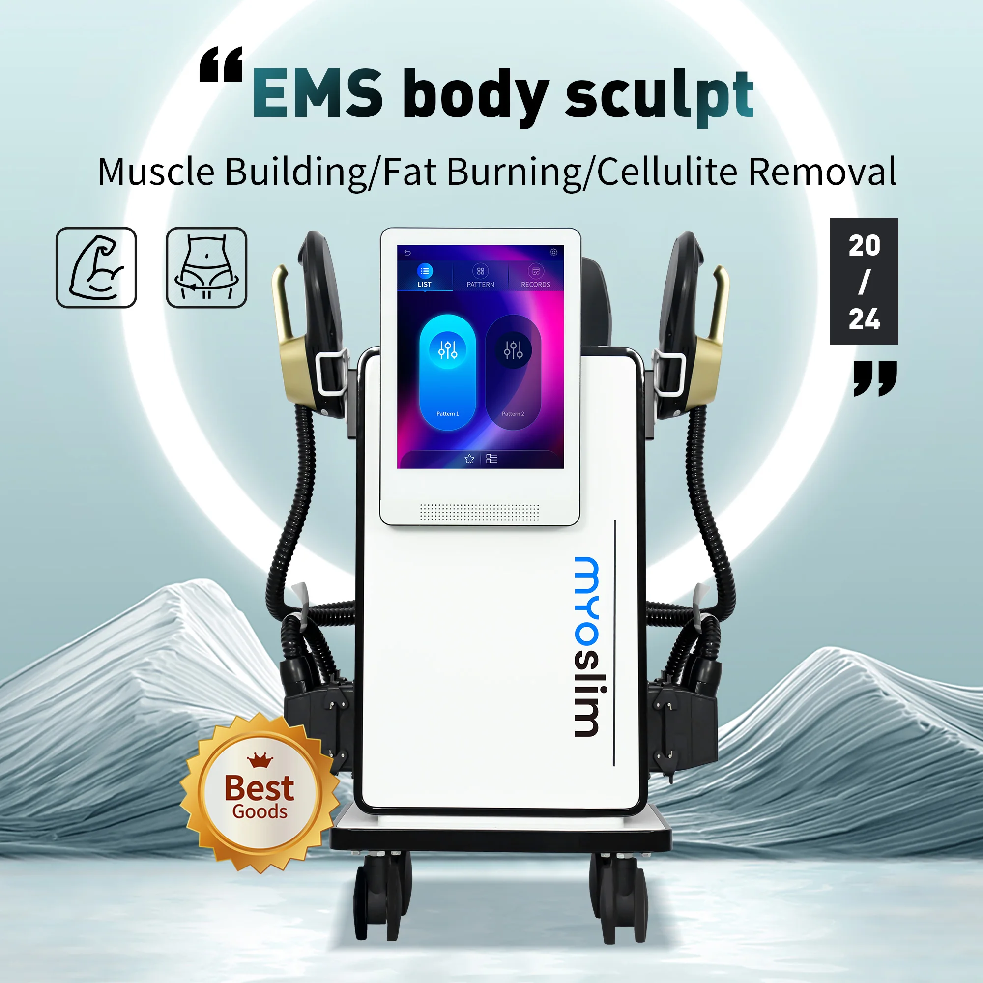 Ems Neo Rf Body Sculpt Machine Nova Myoslim Sculpting Muscle Building Hi-Emt Fat Burning Weight Lose Muscle Stimulation Machine
Ems Neo Rf Body Sculpt Machine Nova Myoslim Sculpting Muscle Building Hi-Emt Fat Burning Weight Lose Muscle Stimulation Machine