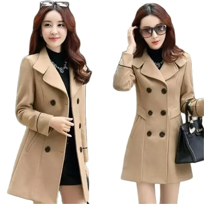 New 2023 Spring Autumn Woolen Ladies Coat Korean Women's Woolen Medium Long Ladies Jacket Warm Temperament Windbreaker Overcoat
New 2023 Spring Autumn Woolen Ladies Coat Korean Women's Woolen Medium Long Ladies Jacket Warm Temperament Windbreaker Overcoat