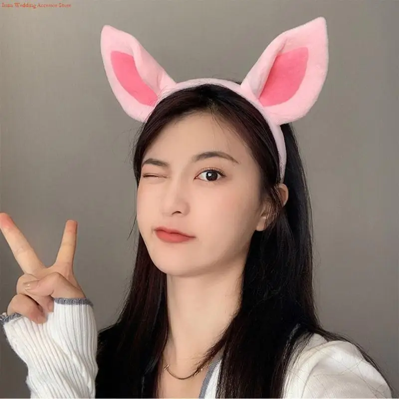 G92D Simple Sweet Hair Accessories Women Students Washing Face Hairband Little Pig Ears Headbands Plush Cartoon Hair Hoop
G92D Simple Sweet Hair Accessories Women Students Washing Face Hairband Little Pig Ears Headbands Plush Cartoon Hair Hoop