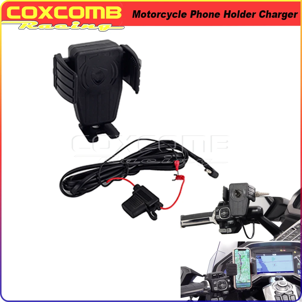 Motorcycle GPS Phone Holder Wireless Charging Navigation Bracket Perch Mount For Gold Wing GL1800 F6B Tour DCT Airbag 2018-2021
Motorcycle GPS Phone Holder Wireless Charging Navigation Bracket Perch Mount For Gold Wing GL1800 F6B Tour DCT Airbag 2018-2021