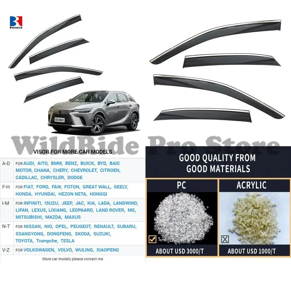 1 set For LEXUS RX 2023 Injection Deflector PC Auto Car Door Window Visor
1 set For LEXUS RX 2023 Injection Deflector PC Auto Car Door Window Visor